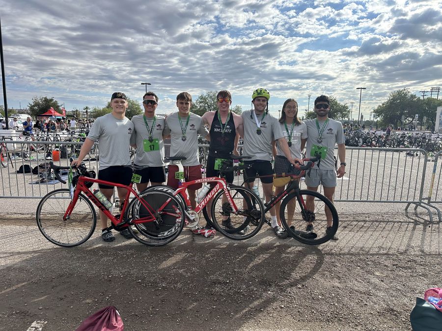 NMSU team photo at Eagle in the Sun Triathlon in El Paso, TX